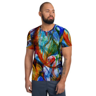 Sometimes I Get a Little Distracted... - All-Over Print Men's Athletic T-shirt (full color print)