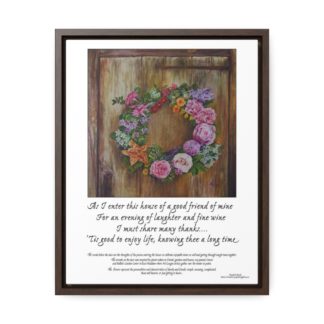 Thankful Wreath (Full) - Gallery Canvas Wraps, Vertical Frame