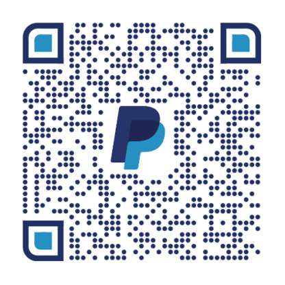Scan QR code to provide payment via PayPal