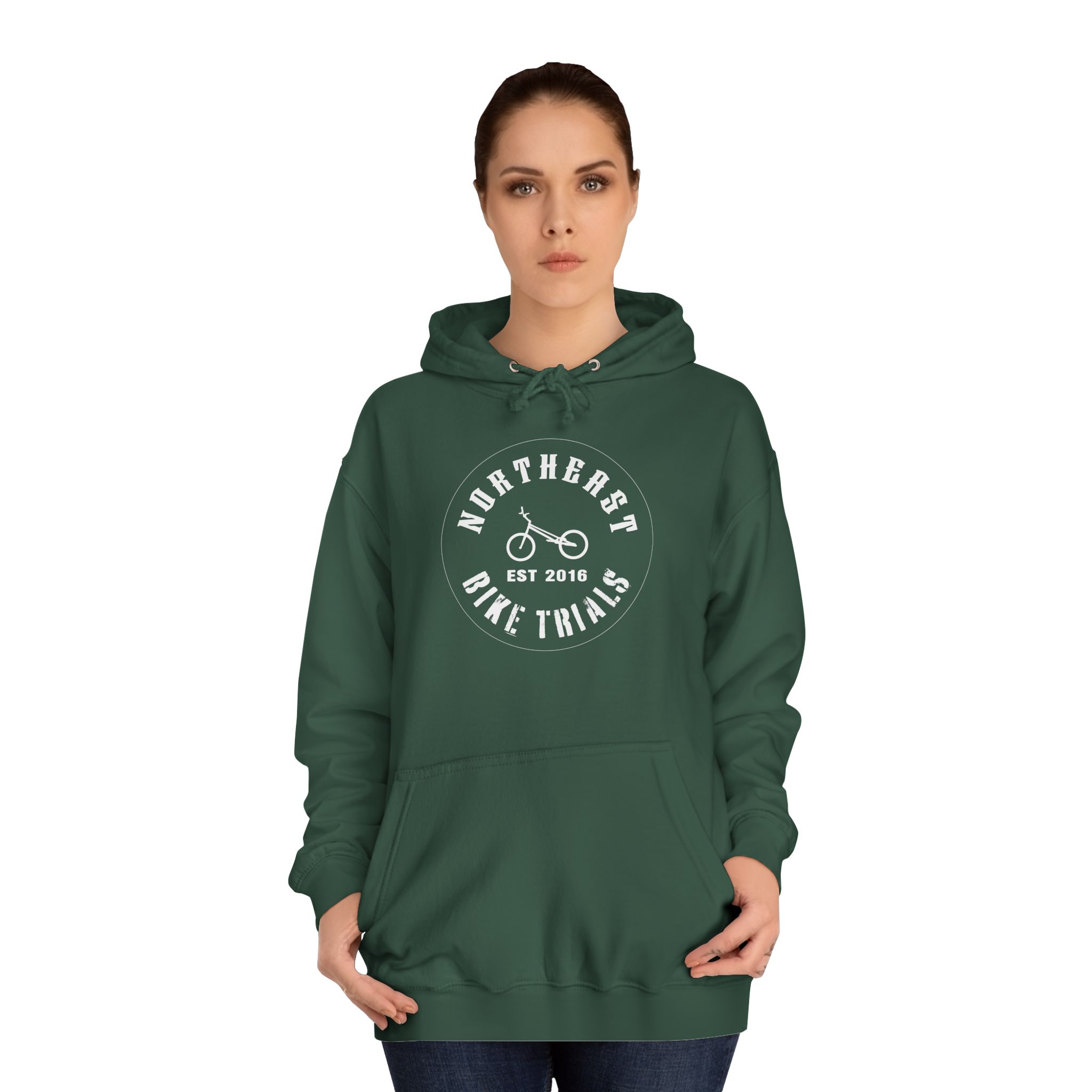 Northeast Bike Trials - Unisex College Hoodie - Image 8