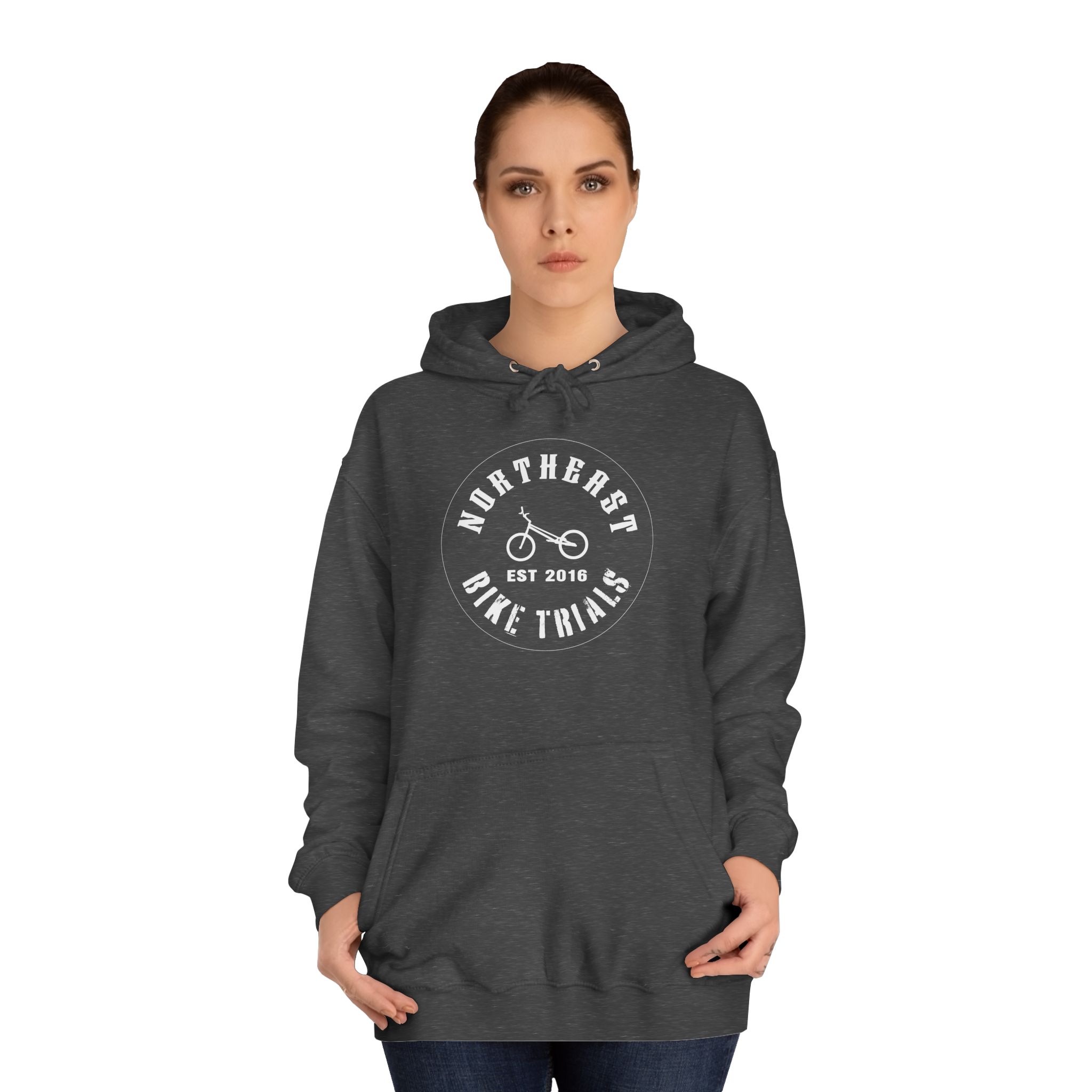 Northeast Bike Trials - Unisex College Hoodie - Image 16