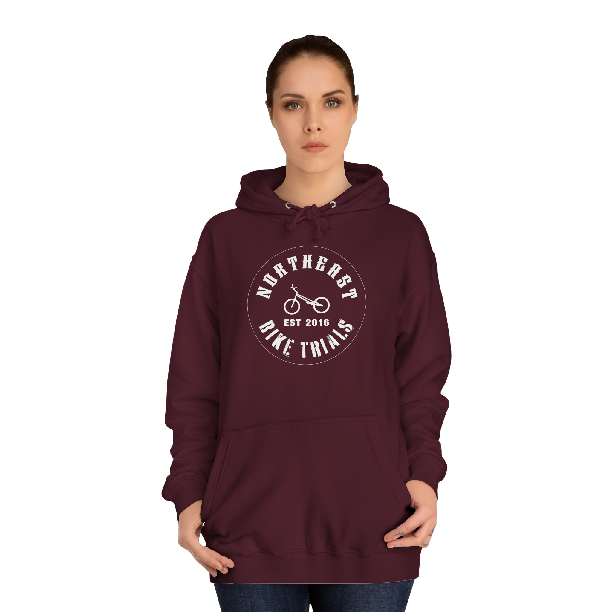 Northeast Bike Trials - Unisex College Hoodie - Image 24