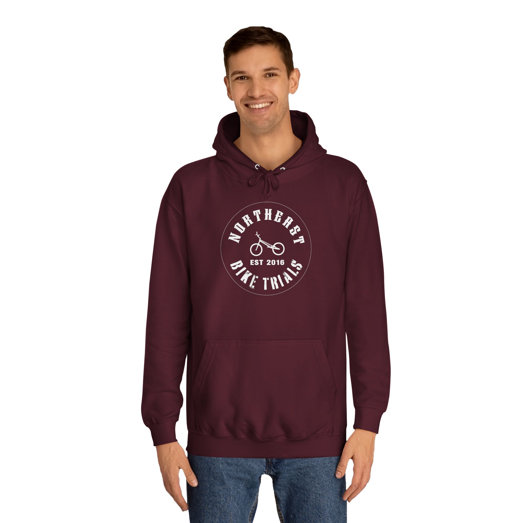 Northeast Bike Trials - Unisex College Hoodie - Image 23